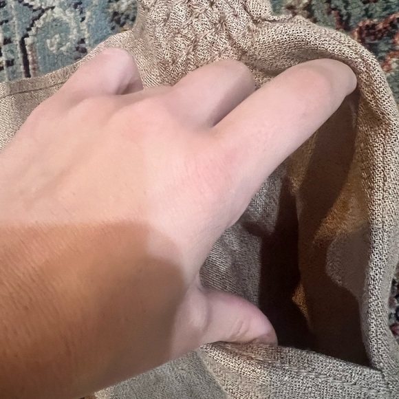 NWT Nurture Terra Firma Tan Linen Pants - Picture 2 of 6